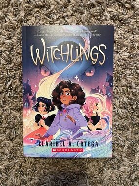 Scholastic Witchlings – Purple and Pink Illustrated YA Graphic Novel Cover